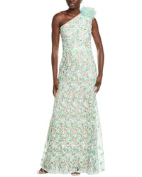 Tadashi Shoji Kahli 3D Floral Embroidered Gown