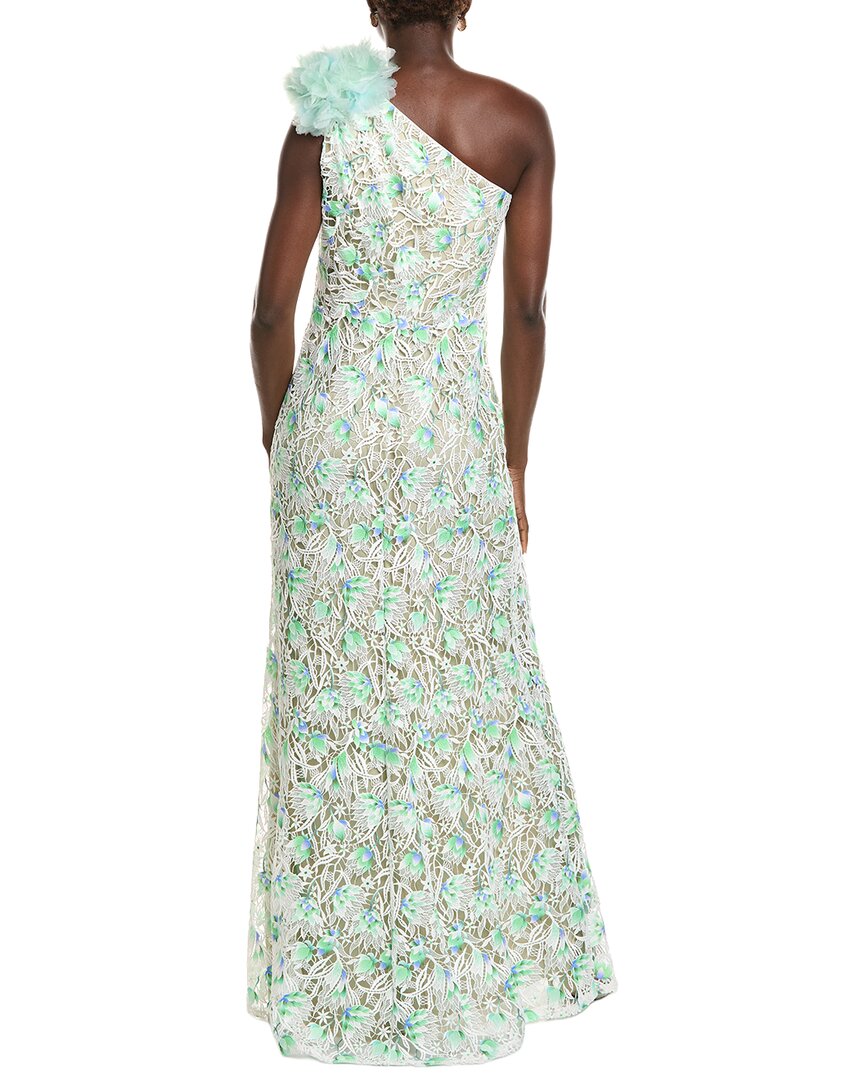 Tadashi Shoji Kahli 3D Floral Embroidered Gown