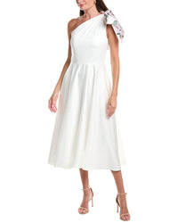 Rene Ruiz Rene Ruiz One Shoulder Faille Crepe A-Line Dress