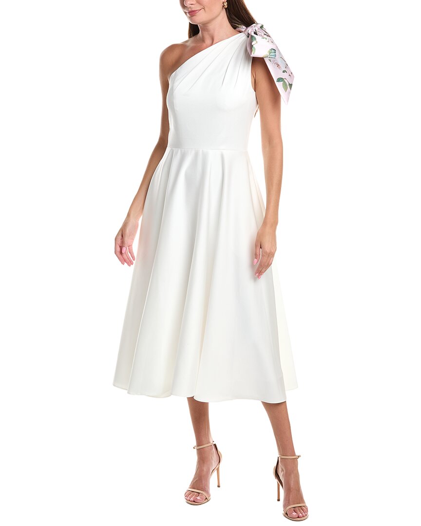 Rene Ruiz Rene Ruiz One Shoulder Faille Crepe A-Line Dress