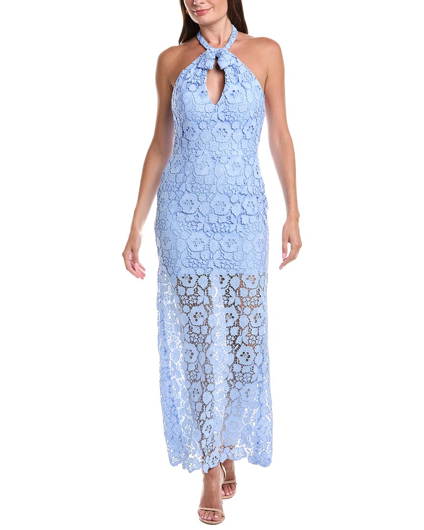 Rene Ruiz Rene Ruiz Lace Halter Midi Dress