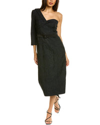 Kay Unger Ariella Midi Dress Black