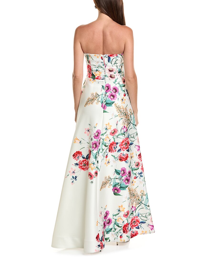 Teri Jon by Rickie Freeman Teri Jon By Rickie Freeman Mikado Floral Print Strapless Full Gown