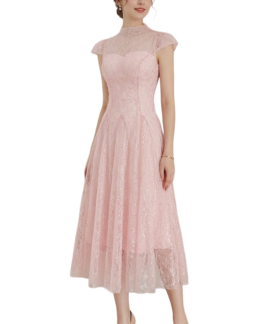 Amanda Royal Amanda Royal Embellished Midi Dress