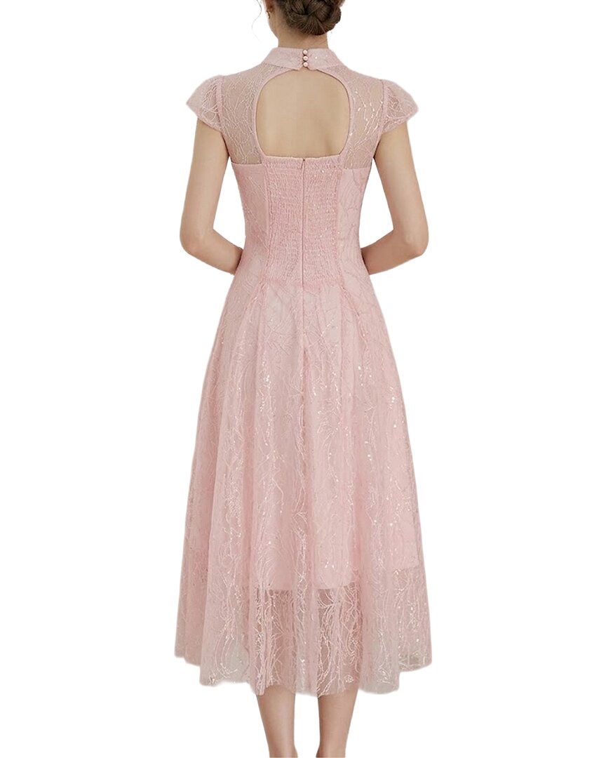 Amanda Royal Amanda Royal Embellished Midi Dress