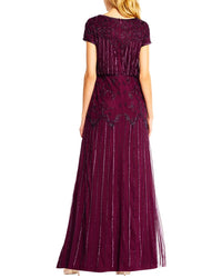 Adrianna Papell Adrianna Papell Beaded Blouson Gown