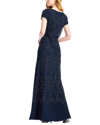 Adrianna Papell Adrianna Papell Beaded Blouson Petite Gown