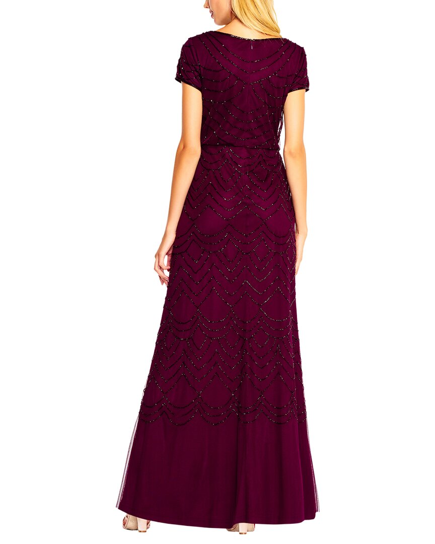 Adrianna Papell Adrianna Papell Beaded Blouson Petite Gown