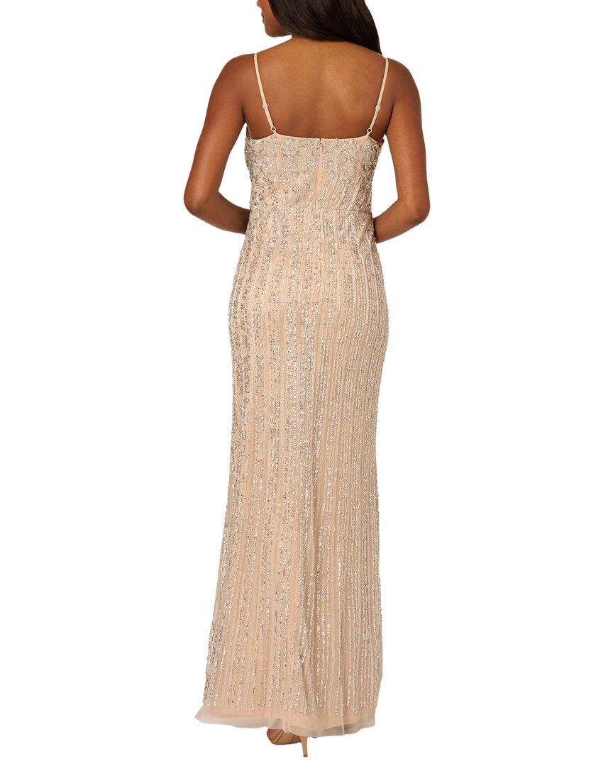 Adrianna Papell Beaded Mermaid Gown
