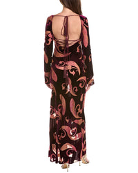 Retrofête Retrofête Iona Velvet Burnout Dress