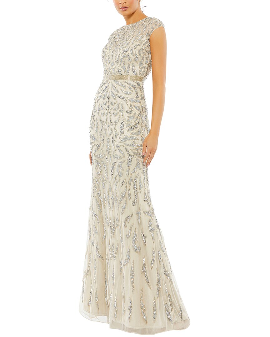 Mac Duggal Mac Duggal Beaded Mesh Gown