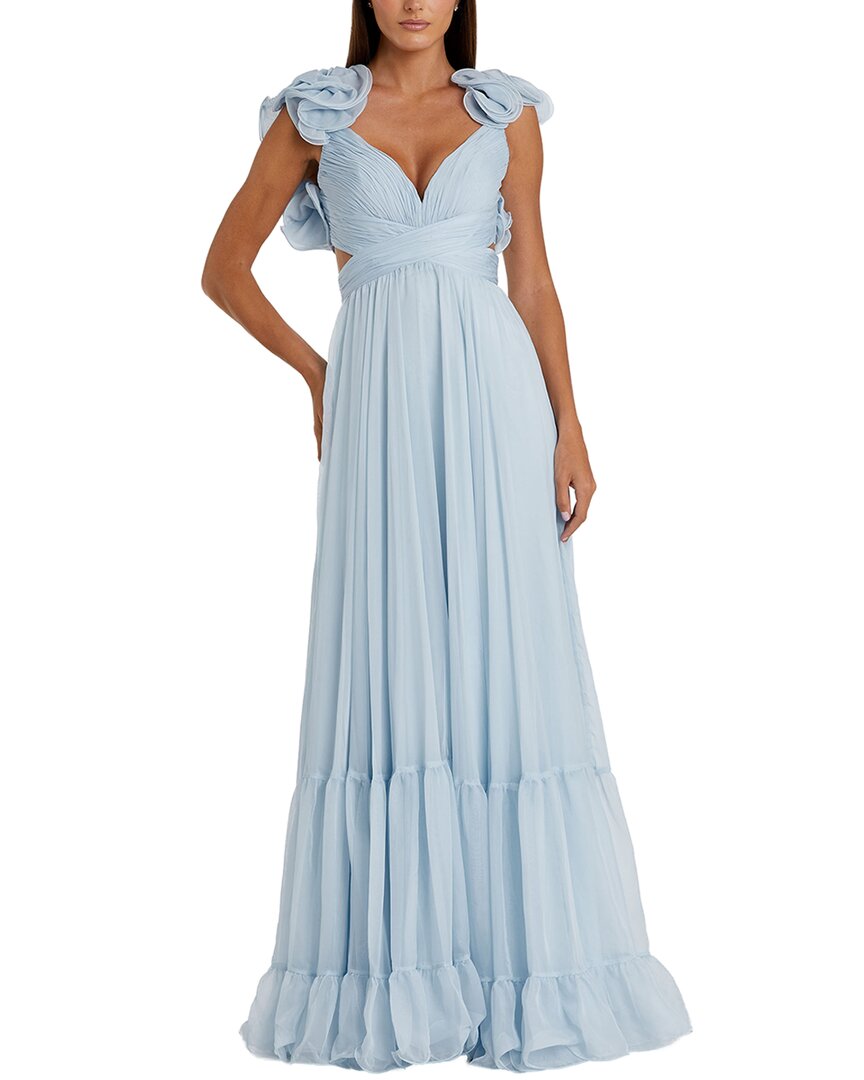 Mac Duggal Mac Duggal Ruffle Tiered Chiffon Gown