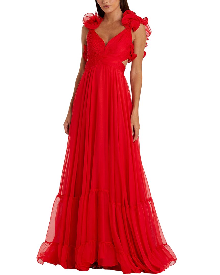 Mac Duggal Mac Duggal Ruffle Tiered Chiffon Gown