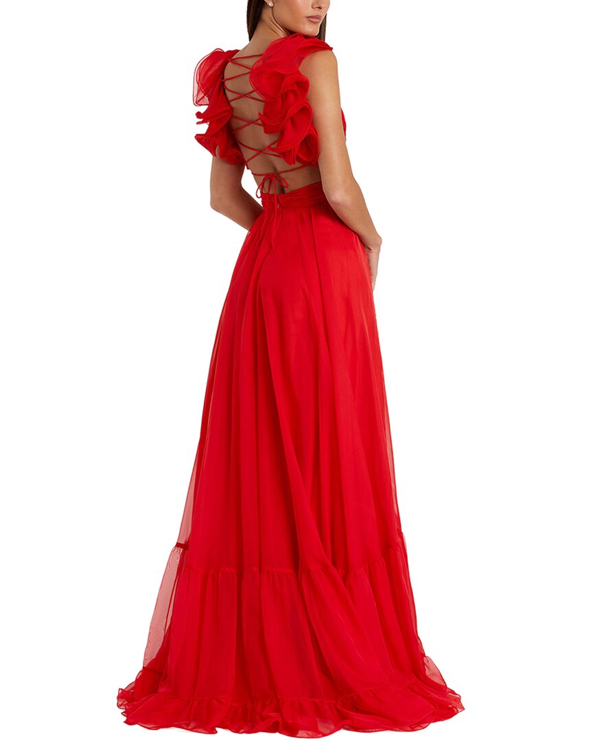 Mac Duggal Mac Duggal Ruffle Tiered Chiffon Gown