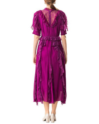 Burryco Short Sleeve Midi Dress
