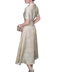BRC By BURRYCO Brc By Burryco Short Sleeve Printed Midi Dress