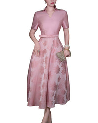 BRC By BURRYCO Brc By Burryco Short Sleeve Printed Midi Dress