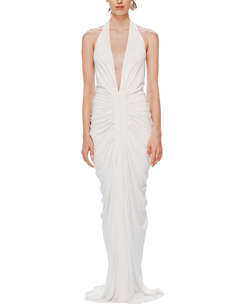 Misha Misha The 'Venus' Gathered Cupro Dress
