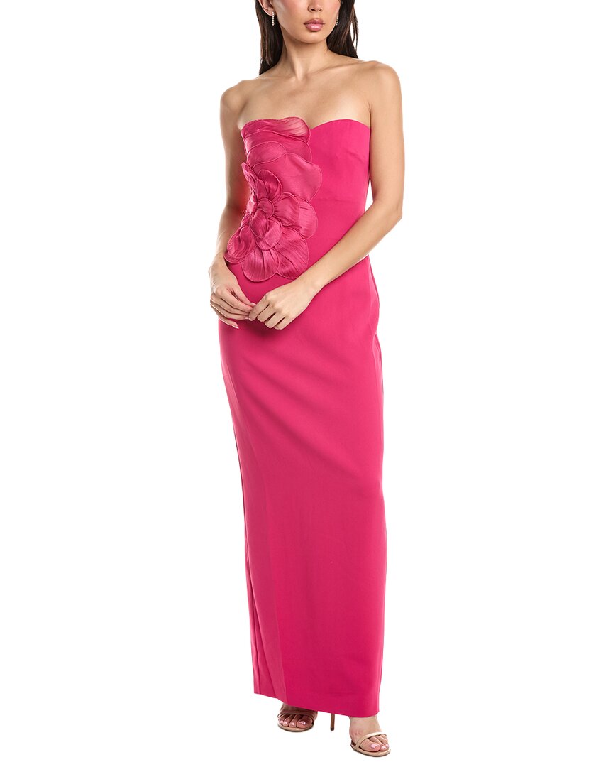 Badgley Mischka Badgley Mischka Flower Applique Gown