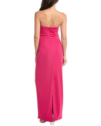 Badgley Mischka Badgley Mischka Flower Applique Gown