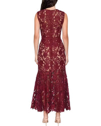 Linda Charm Linda Charm Embellished Midi Dress