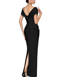 Ariel Tesoro Ariel Tesoro Embellished Maxi Dress