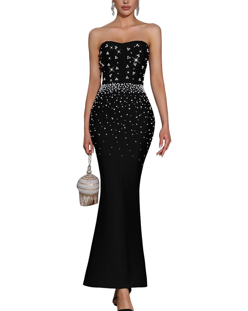 Ariel Tesoro Ariel Tesoro Embellished Maxi Dress