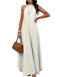 Olivia Taylor Olivia Taylor Solid Sleeveless Maxi Dress