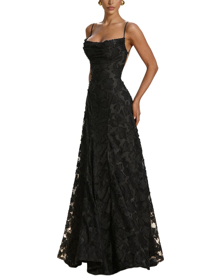 Teodora Womens Maxi Dress, 2, Black