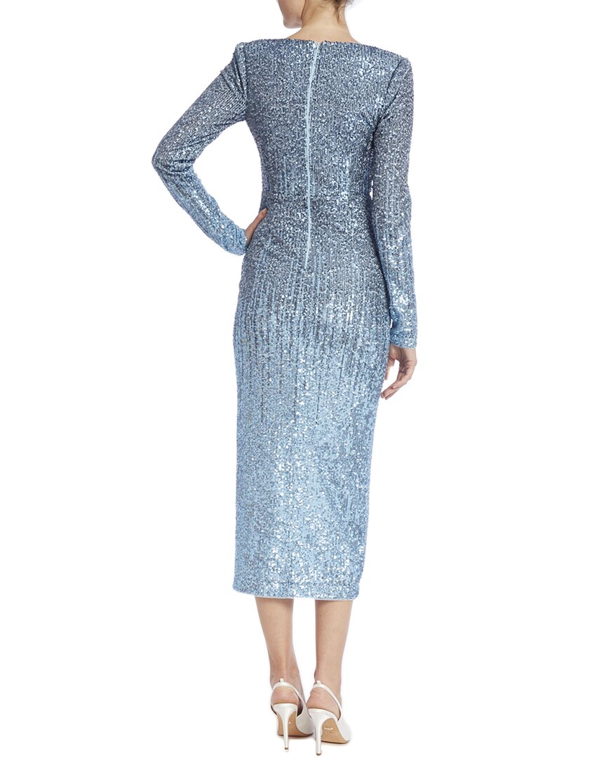 Badgley Mischka Ombre Sequin Cocktail Dress