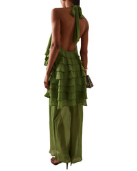 Linda Charm Linda Charm Embellished Maxi Dress