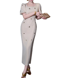 Burryco Short Sleeve Maxi Dress