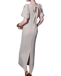 Burryco Short Sleeve Maxi Dress