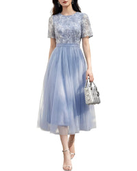 Brc By Burryco Short Sleeve Midi Dress