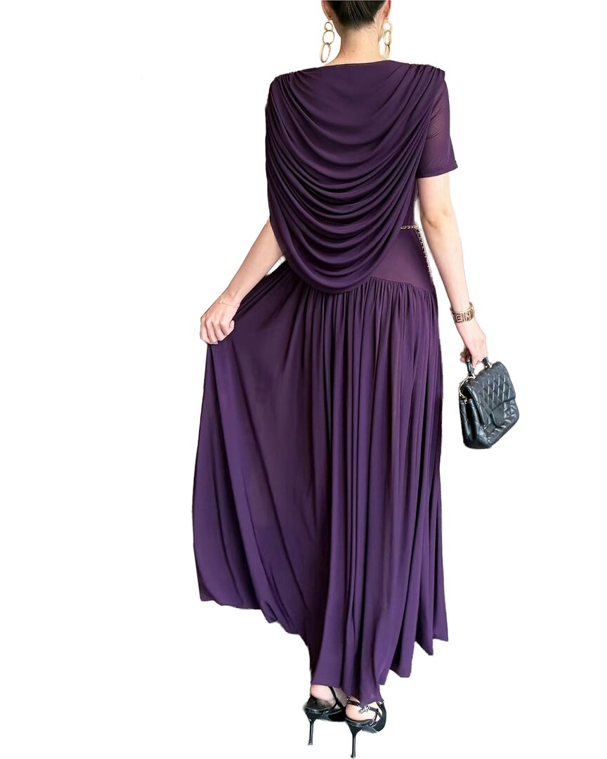 Burryco Short Sleeve Solid Maxi Dress