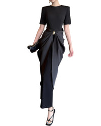 BURRYCO Burryco Short Sleeve Maxi Dress
