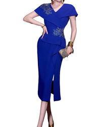 Burryco Short Sleeve Midi Dress