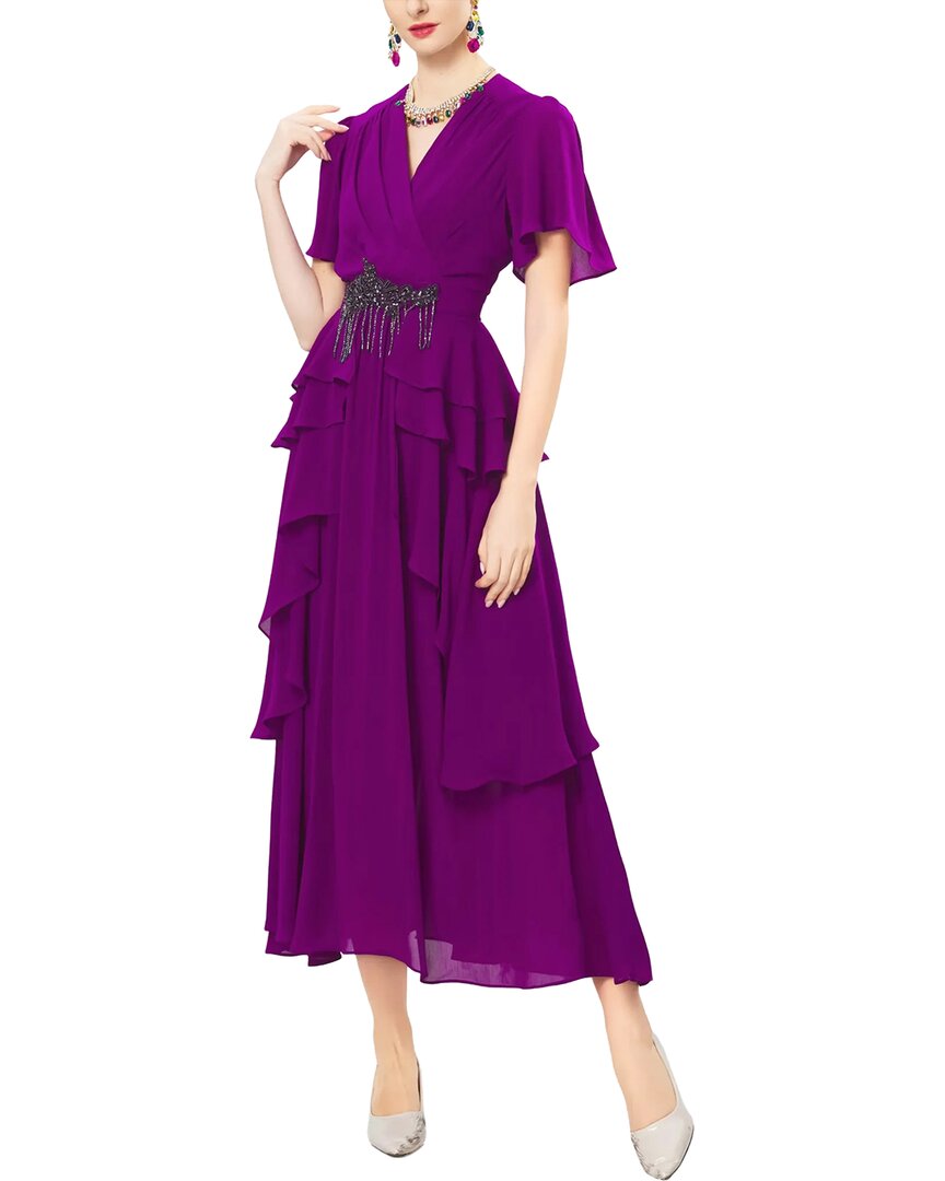 Burryco Short Sleeve Midi Dress