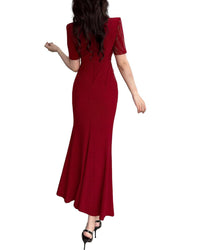 Burryco Short Sleeve Maxi Dress