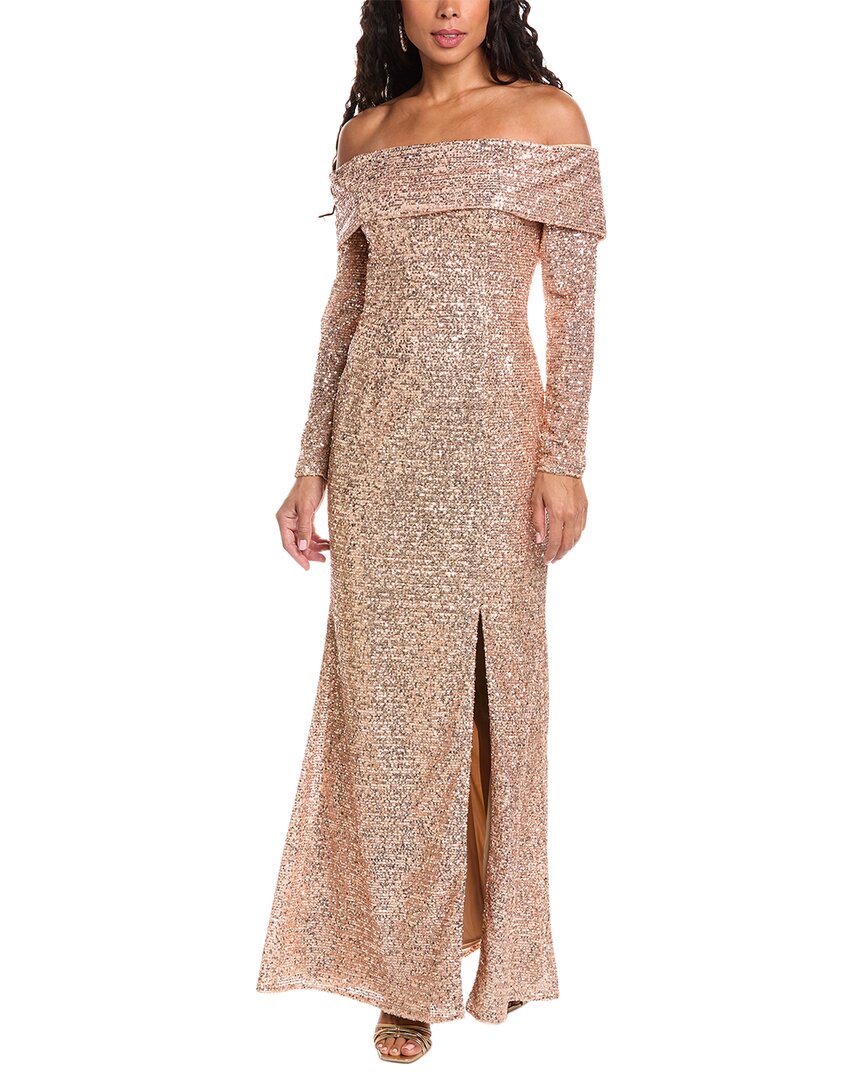 Rene Ruiz Sequined Gown