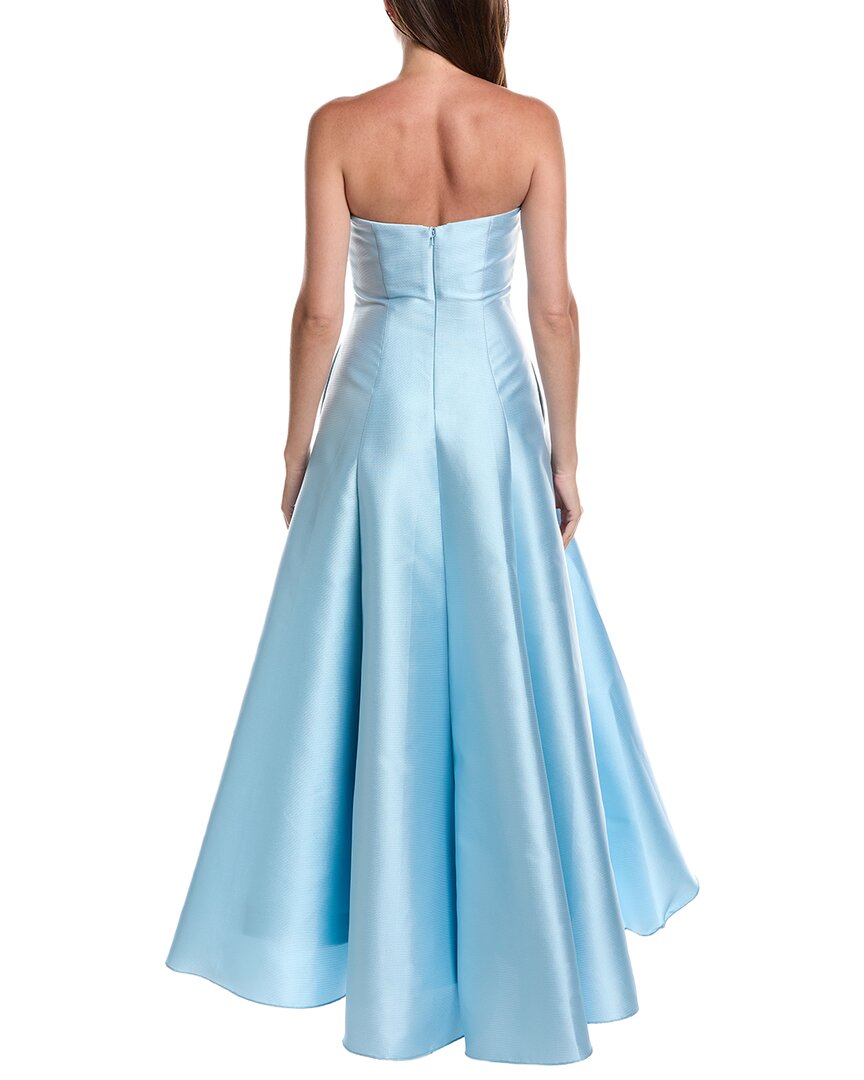 Badgley Mischka Strpls Scoop Hi Low Maxi Dress