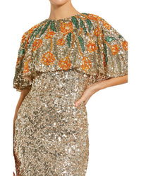Mac Duggal Shawl Gown