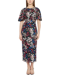 Js Collections Ursala Flutter Sleeve Gown