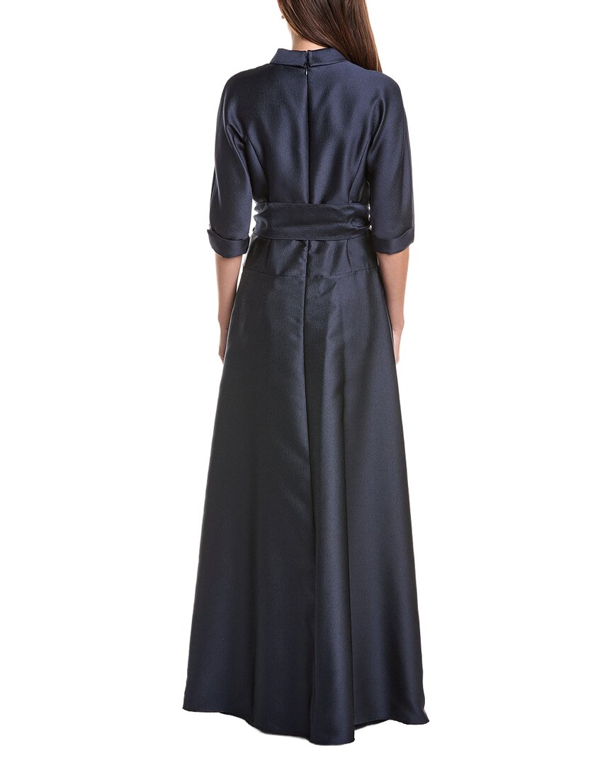 Teri Jon by Rickie Freeman Teri Jon By Rickie Freeman Mikado Shirt Drop-Waist Gown
