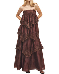 Linda Charm Linda Charm Embellished Maxi Dress