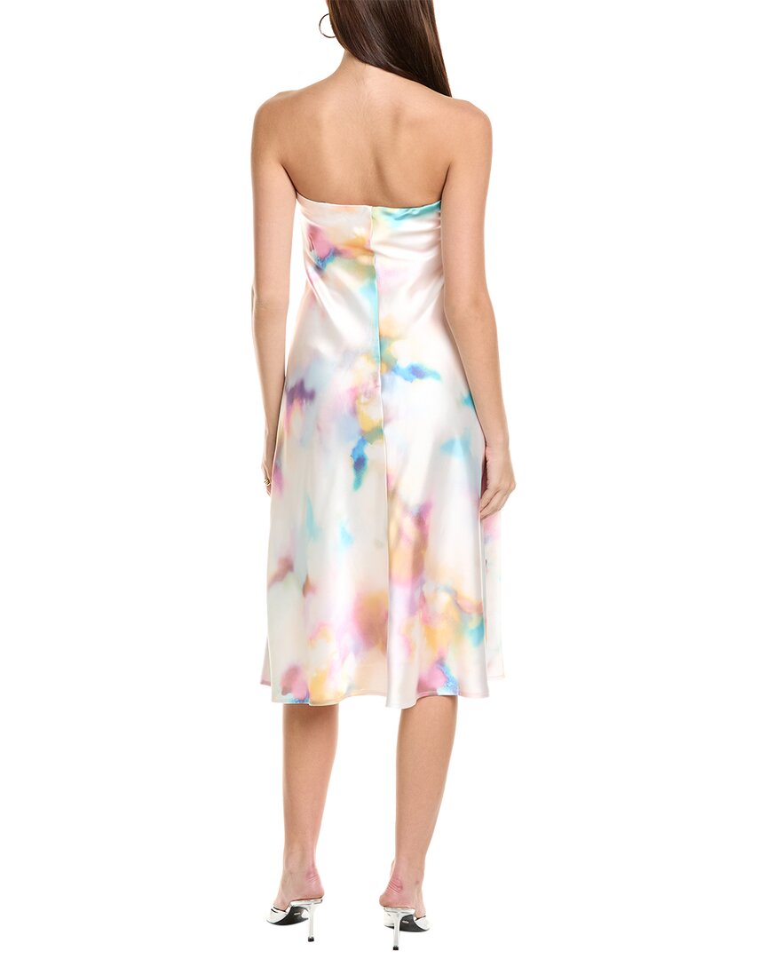 Ml Monique Lhuillier Annika Satin Midi Dress