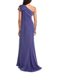 Tadashi Shoji Tadashi Shoji Cassia Bow Shoulder Crepe Gown
