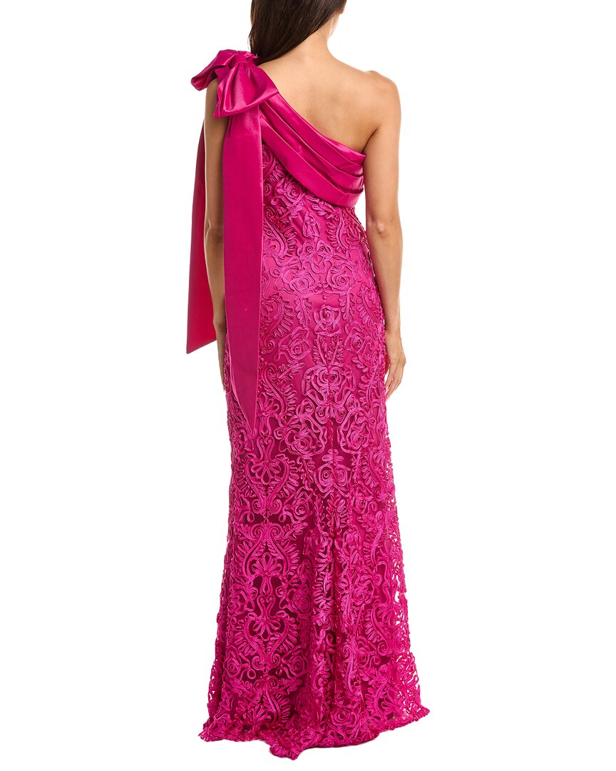 Tadashi Shoji Tadashi Shoji Lorne Embroidered Bow Shoulder Gown