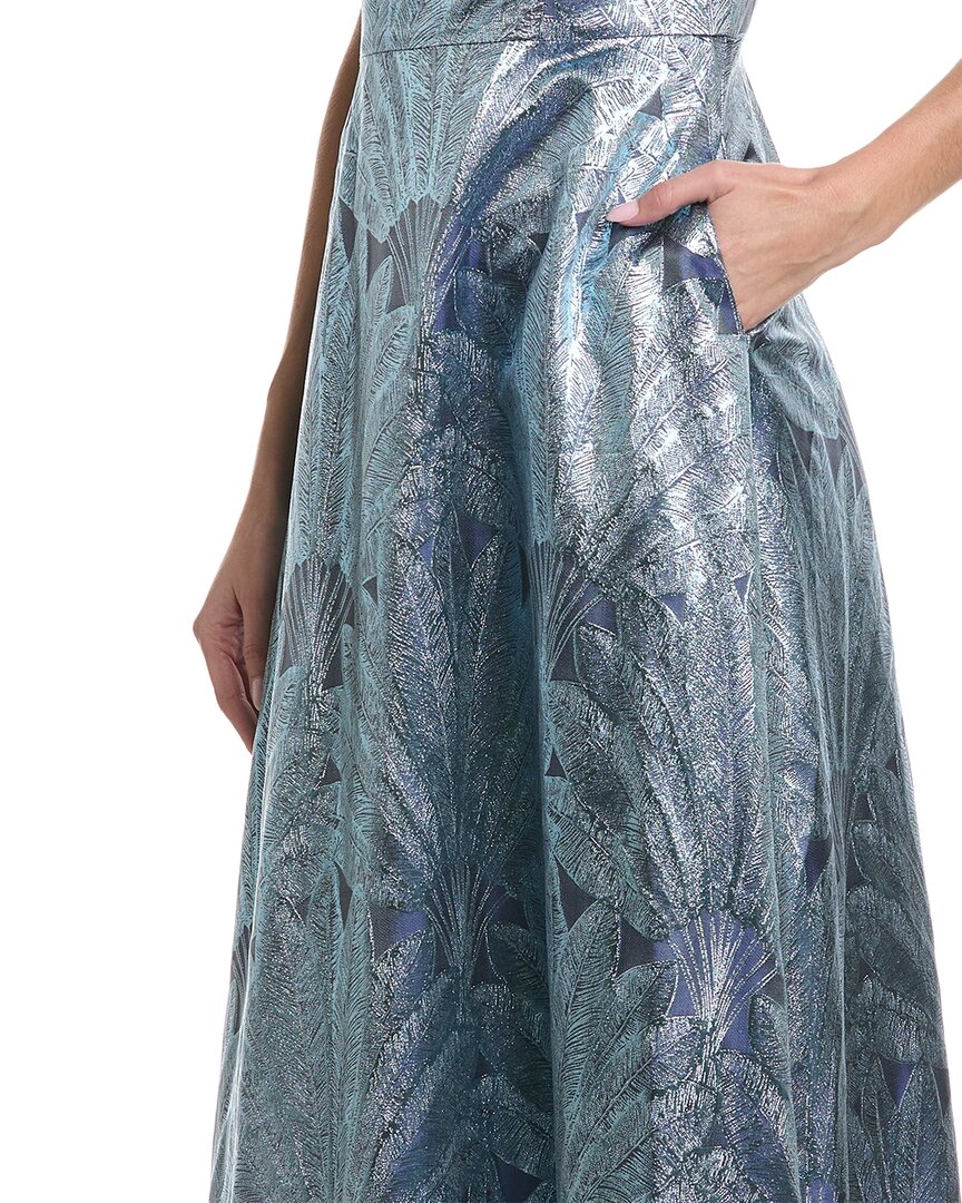 Aidan Mattox One-Shoulder Ball Gown
