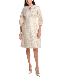 Teri Jon by Rickie Freeman Teri Jon By Rickie Freeman Jacquard Keyhole Mini Dress